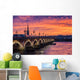 Coucher de soleil sur Bordeaux Wall Decal