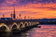 Coucher de soleil sur Bordeaux Wall Decal