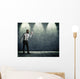 Screaming with megaphone on the wall Wall Decal
