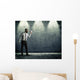 Screaming with megaphone on the wall Wall Decal