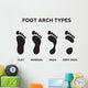 Foot Arch Types Wall Decal Sticker Set