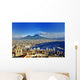 Naples and Vesuvius panoramic view, Napoli, Italy Wall Decal