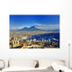 Naples and Vesuvius panoramic view, Napoli, Italy Wall Decal