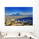 Naples and Vesuvius panoramic view, Napoli, Italy Wall Decal