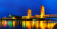 Panorama of Golden Gates drawbridge in Sacramento Wall Decal