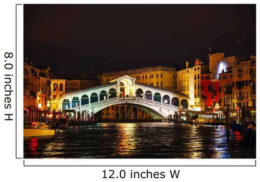Rialto Bridge (Ponte Di Rialto) in Venice, Italy Wall Decal
