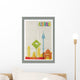 Travel Australia landmarks skyline vintage poster Wall Decal