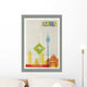 Travel Australia landmarks skyline vintage poster Wall Decal