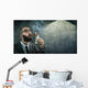 money burning - businessman arrogant Wall Decal