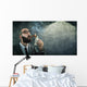 money burning - businessman arrogant Wall Decal