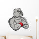 Bulldog Strong Mascot Wall Decal
