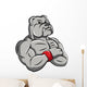 Bulldog Strong Mascot Wall Decal