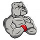 Bulldog Strong Mascot