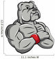 Bulldog Strong Mascot Wall Decal
