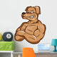 Dog Strong Mascot Wall Decal
