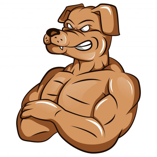 Dog Strong Mascot Wall Decal