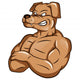 Dog Strong Mascot Wall Decal