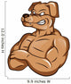 Dog Strong Mascot Wall Decal