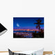 San Diego Night with Moon Wall Decal