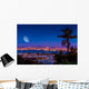 San Diego Night with Moon Wall Decal