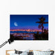 San Diego Night with Moon Wall Decal