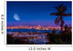 San Diego Night with Moon Wall Decal