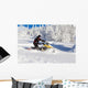 Athlete on a snowmobile Wall Decal
