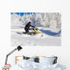Athlete on a snowmobile Wall Decal