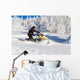 Athlete on a snowmobile Wall Decal