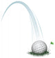 golf ball action Wall Decal