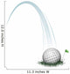 golf ball action Wall Decal