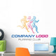 running-logo Wall Decal