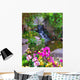 Orchids Tropical Waterfall Wall Decal