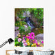 Orchids Tropical Waterfall Wall Decal