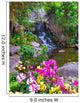 Orchids Tropical Waterfall Wall Decal