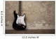 Black guitar near the wall Wall Decal