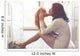 Girl playing with cat Wall Decal