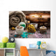 bronze bowl with water and accessories spa treatments Wall Decal