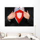 Businessman Showing A Shield Symbol Wall Decal