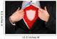 Businessman Showing A Shield Symbol Wall Decal