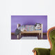 cat sleeping in her bed Wall Decal