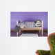 cat sleeping in her bed Wall Decal