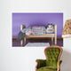 cat sleeping in her bed Wall Decal