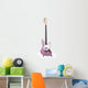 Pink bass guitar Wall Decal
