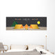 illustration vector of a campsite. (Night) Wall Decal