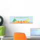 illustration vector of a campsite. (Day) Wall Decal