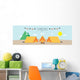 illustration vector of a campsite. (Day) Wall Decal