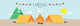 illustration vector of a campsite. (Day) Wall Decal