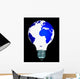 globe light bulb Wall Decal