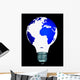 globe light bulb Wall Decal